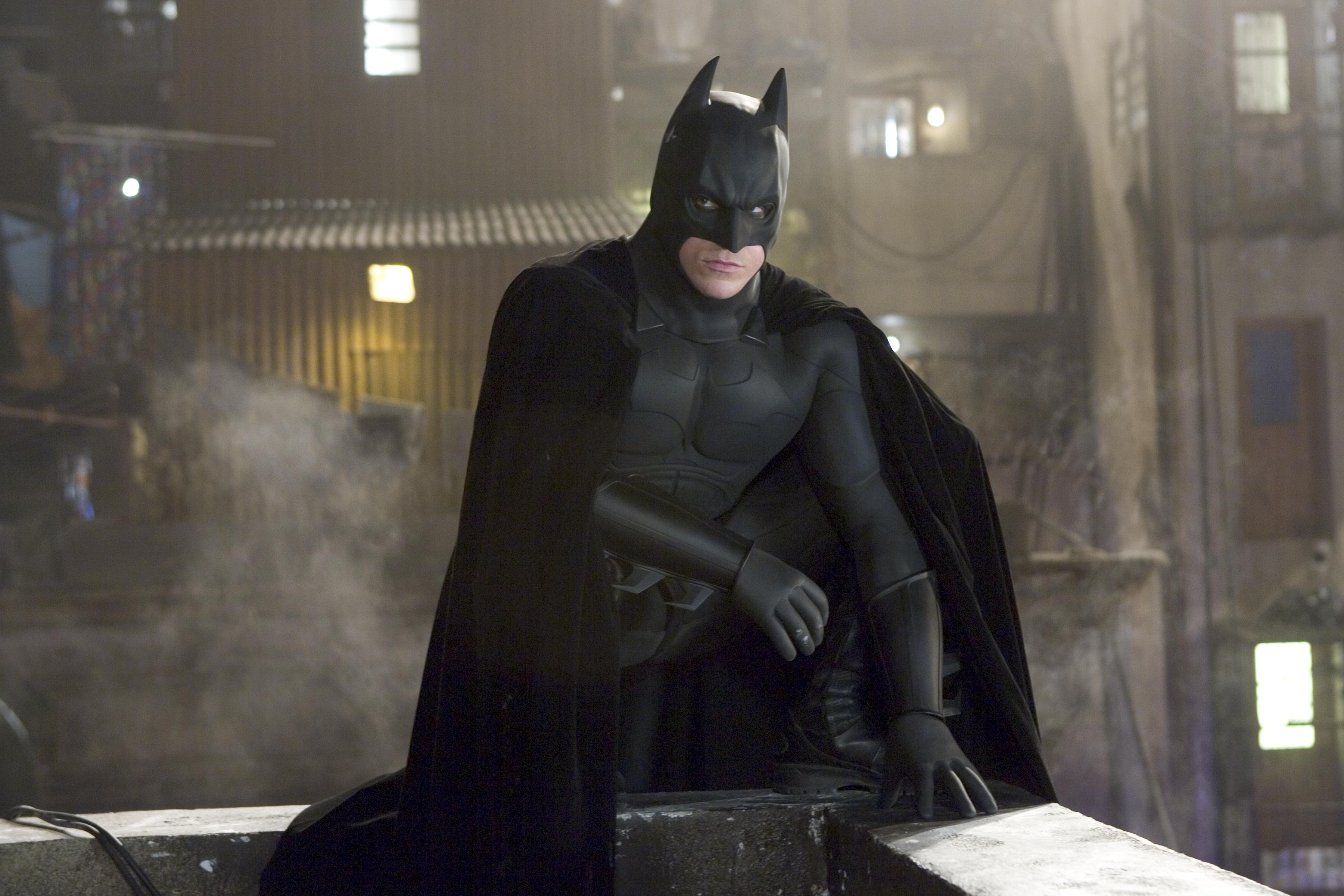 Batman on a rooftop