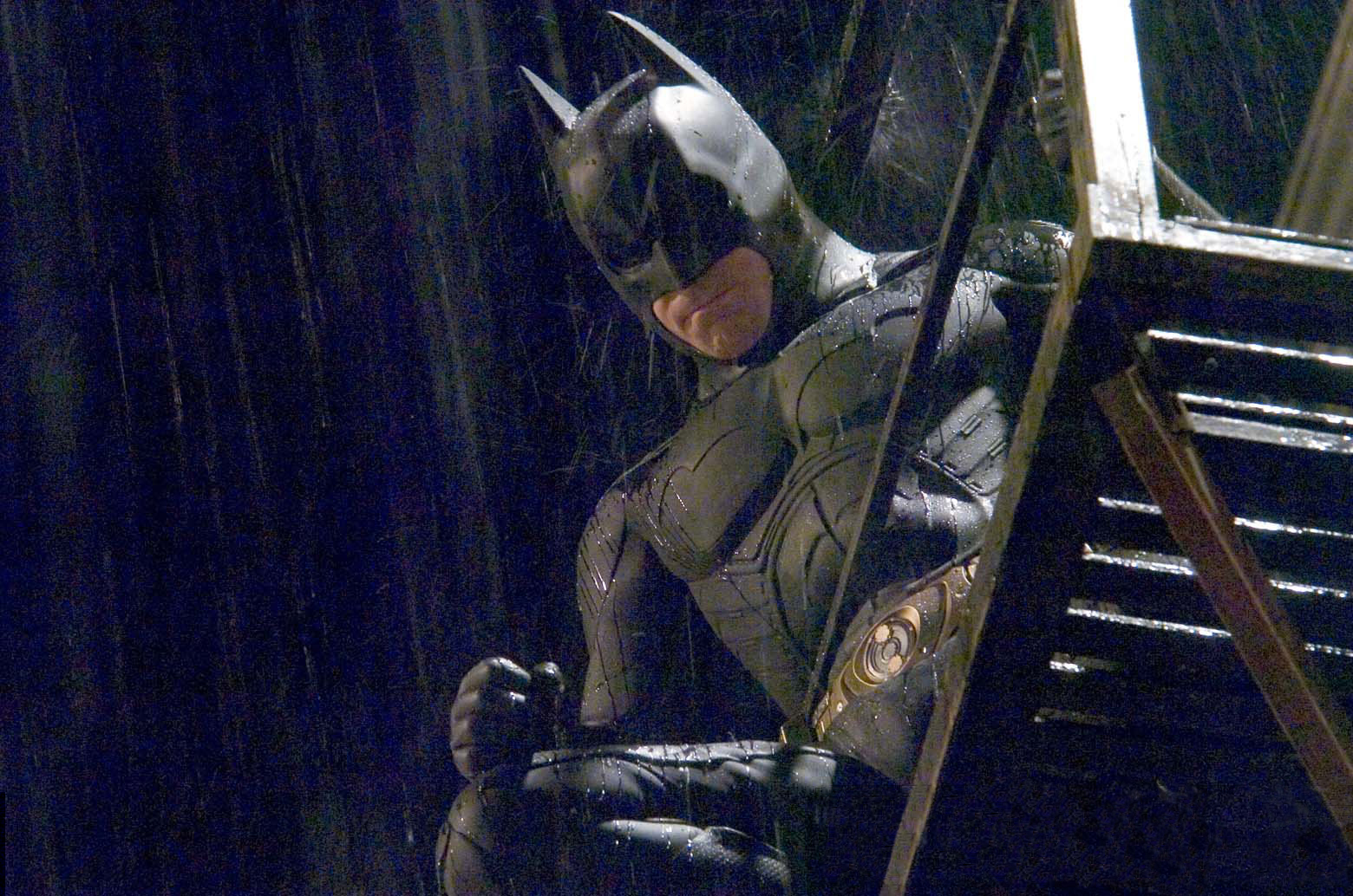 Batman looks upon his prey