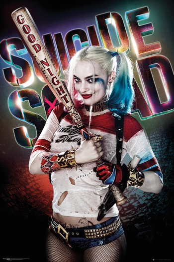 Character poster featuring Margot Robbie as Harley Quinn
