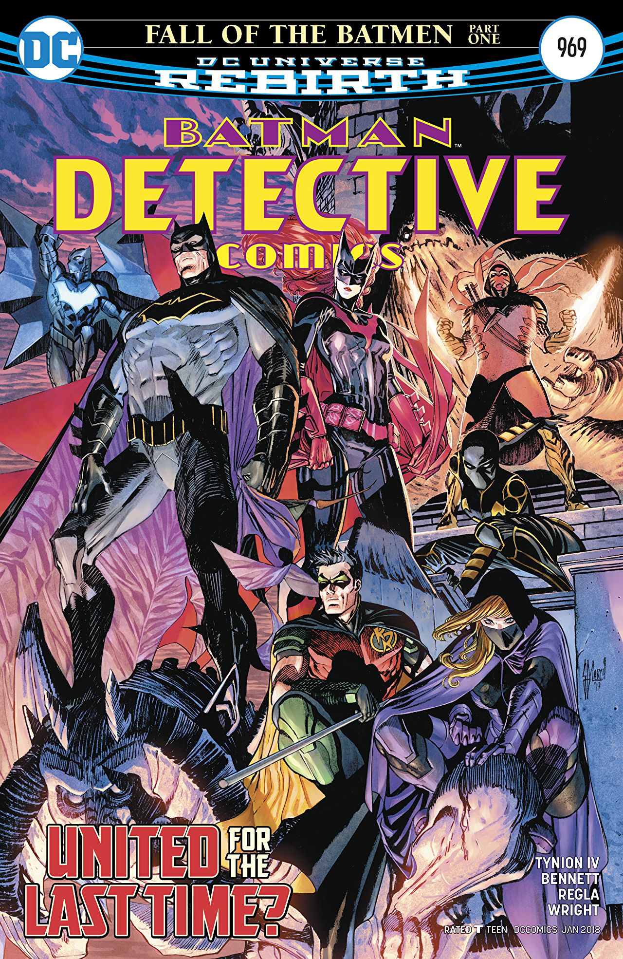 The cover for the next issue of Detective - Fall Of The Batmen Pt. 1